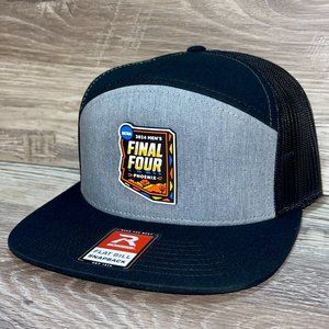 2024 March Madness NCAA Final Four 3D Snapback Seven-Panel Hat- Grey/ Black